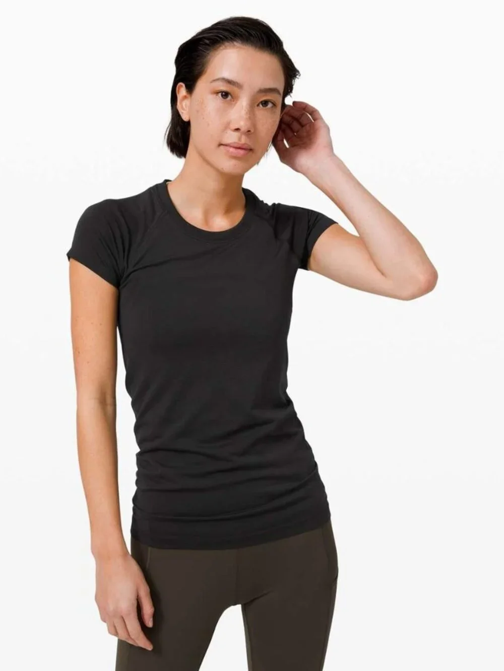 NWT Lululemon Swiftly Tech Short Sleeve Shirt 2.0 Black Size 6